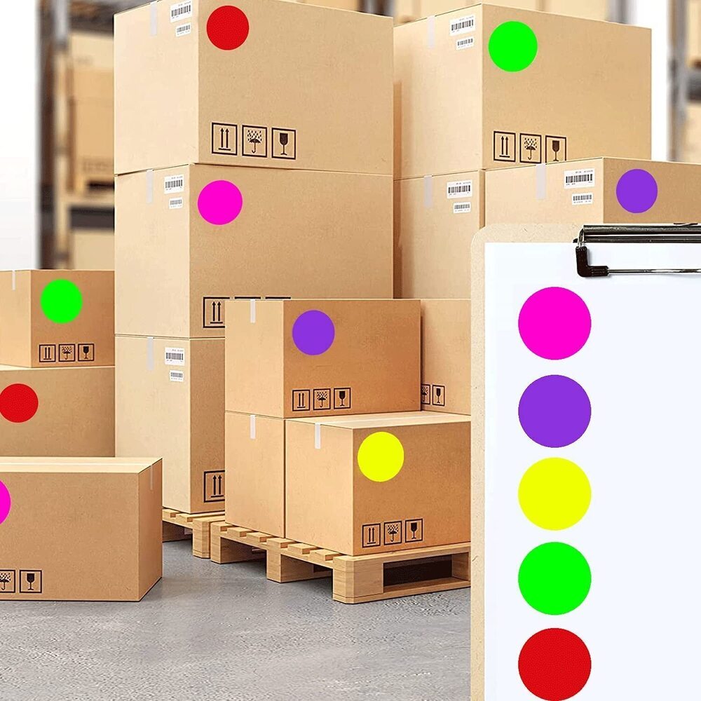 1476 2 Inch Color-Code Labels Round Circle Stickers for Color Coding - Picture 6 of 8